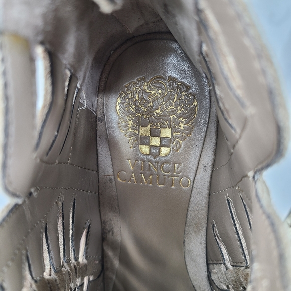 Vince Camuto Peera brown leather ankle boots w/cutouts size 8 - Picture 13 of 15